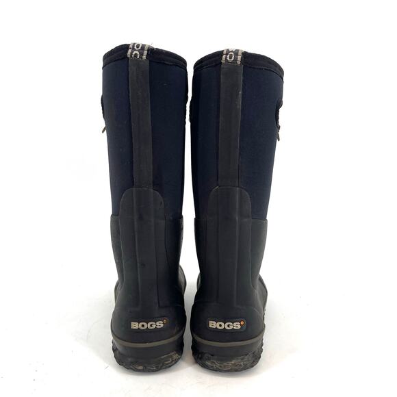 Bogs Black Women's 7 Rubber Classic High Insulated Rain Winter Boots - Picture 2 of 8